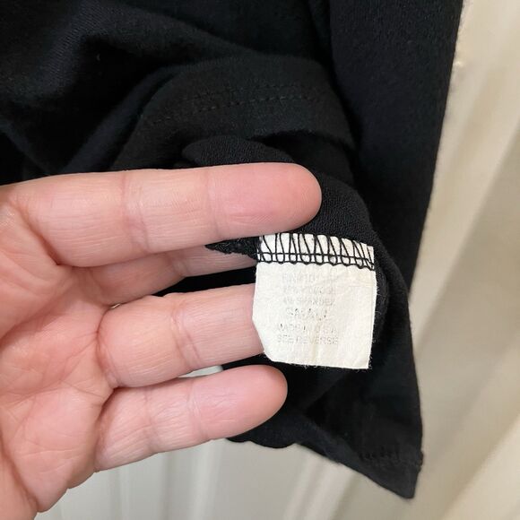 Kim & Cami Black Sleeveless High Neck Tank Top Blouse Womens Size S - Picture 3 of 7